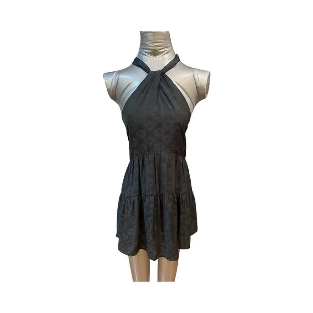 Anthropologie Elegant Black Halter Dress - Picture 2 of 6